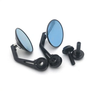 Black CNC Handlebar end Round Side Mirror M12 Bolt For BMW R nineT HP4 S1000R - Picture 1 of 10