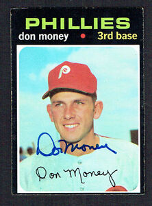 Don Money #49 signed autograph auto 1971 Topps Baseball Trading Card