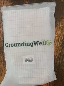 GroundingWell Grounding Well Flat Bed Sheet - 60cm x 265cm New (B6) - Picture 1 of 6