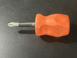 Snap-on Tools SHDP22IR ORANGE Hard No. 2 Phillips Stubby Screwdriver - Picture 1 of 2