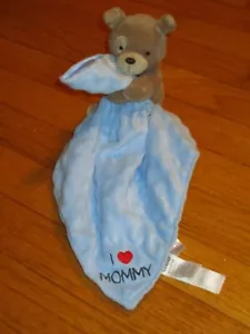 Child of Mine by Carter's "I Heart/Love Mommy" Blue Dog Security Blanket/Lovey - Picture 1 of 2