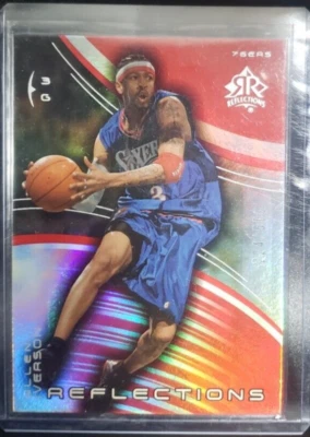 2003-04 Upper Deck Triple Dimensions Reflections Ruby /500 Allen Iverson #61 HOF - Image 1 of 3