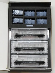 Micro-Trains N 98302218 Baltimore & Ohio Flat Car Set M4 Sherman Tank Load - Picture 1 of 5