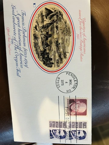 Francis Parkman First Day Of Issue !  🔥 1823-1893  ! Oregon Trail Author ! Cover