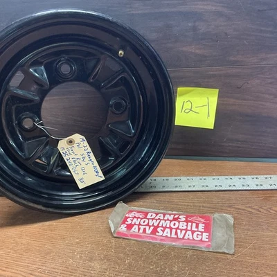 Rim 12x6 Front Black # 1525240-067 Polaris 2019 - 2022 Ranger 1,000 XP SXS - Image 1 of 4