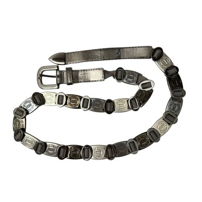 Suzi Roher Belt Womens Medium Plus Silver Metallic Metal Chain Naturalist Life - Image 1 of 4