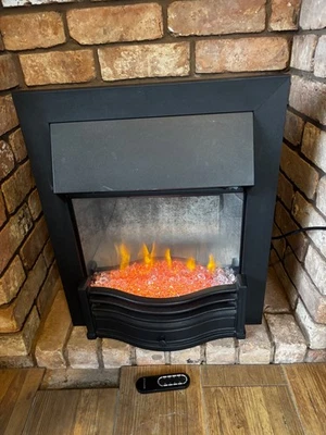 Dimplex Dumfries Inset Electric Fire Unique Optiflame 3D - Black DMF20BL - Image 1 of 4