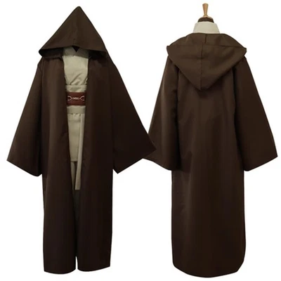 Conjunto completo de manto túnica Star Wars Obi Wan Kenobi Jedi Master cosplay - Imagem 1 de 4