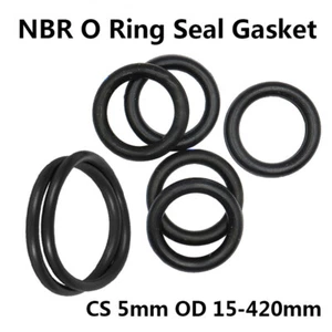 Junta de sello de anillo tórico NBR CS 5 mm OD 15 mm-420 mm espaciador de goma de nitrilo resistencia al aceite - Imagen 1 de 12