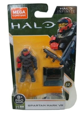 Mega Construx Halo Pro Builders Spartan Spartan Mark VII Figure Set NEW - Image 1 of 4