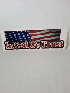 Laminated Decal American Flag In God We Trust - sticker car window bumper USA - Bild 1 von 6