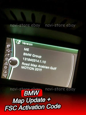 Original BMW Middle East Motion 2019 MAP + Middle East Motion 2019 FSC code - Image 1 of 4