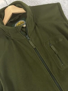Cabelas Vest Mens Medium Sleeveless Lightweight Zip Pockets Outdoor Green Size M - Picture 1 of 9