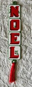 Vintage Holiday Chirstmas NOEL Foldable Wall Hanging Sign (35X5) - Picture 1 of 9
