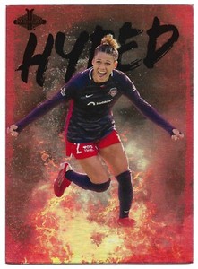 2022 Parkside NWSL Soccer #9 Trinity Rodman HYPED - Washington Spirit Card
