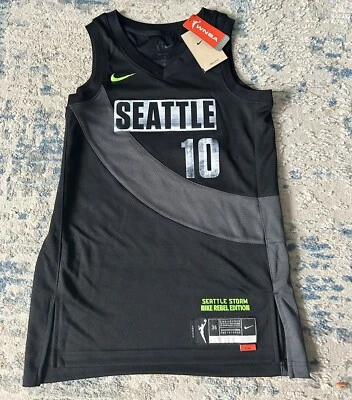 Nike WNBA Seattle Storm Sue Bird #10 Rebel Edition Victory Jersey XS DC9602 010 - Image 1 of 4