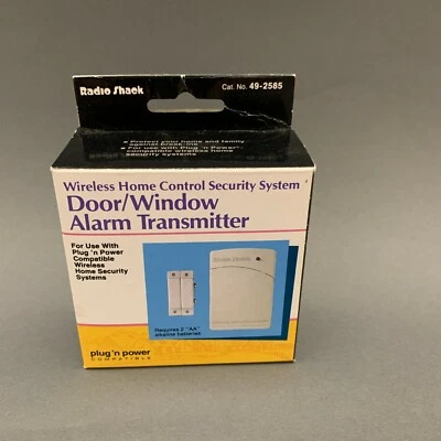 Radio Shack 49-2585 Alarm Transmitter Door Window Wireless Plug n Power Wireless - Image 1 of 4