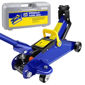 2 Ton Trolley Jack Hydraulic Lift Heavy Duty Low Car Van Garage Workshop 2 Tonne - Picture 1 of 24