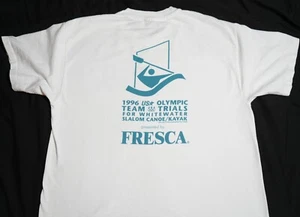 1996 US Olympic Team Trial Vintage T Shirt White Graphic Tee By Frescsa - Picture 1 of 7