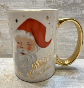 NEU! Rifle Paper Co. Vintage Santa Becher Tasse Kaffee Tee Frohe Weihnachten zwinkernd - Bild 1 von 4