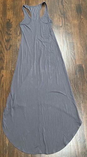 UNDERCOVER Victoria Secret abito donna smanicato canotta alto basso maxi taglia XS grigio elasticizzato