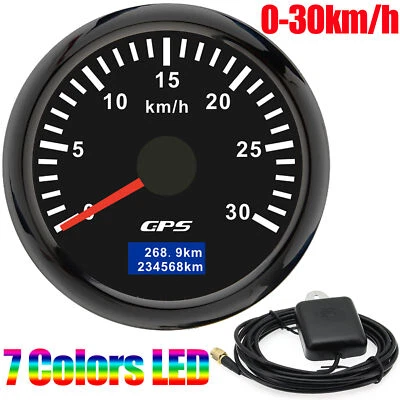 52mm GPS Speedometer Gauge 0-30km/h for Motorcycles Boat Car Truck ATV SUV - image 1 of 4