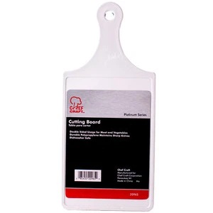 Chef Craft Platinum Serie Polypropylen 8"x5" Schneidebrett, weiß - Bild 1 von 2