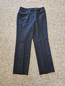 Brooks Brothers 346 Wool Solid Black Dress Pants Trousers Size 12 Women's B - Picture 1 of 9