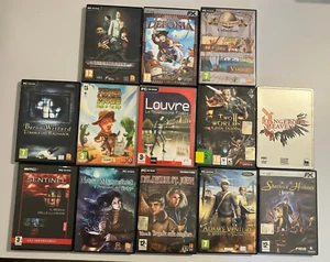 LOT OF 13 SHERLOCK HOLMES DEPONIA VERNE LOUVRE SHERLOCK PC ADVENTURE VIDEO GAMES - Picture 1 of 1