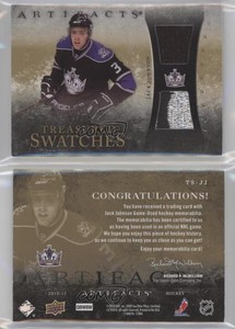 2010-11 Artifacts Treasured Swatches Gold Jersey/Patch /15 Jack Johnson Patch