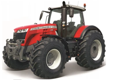 Massey Ferguson 8740S Farmland Tractor Toy Model Diecast Red Bburago 1:50 Scale - Image 1 of 4