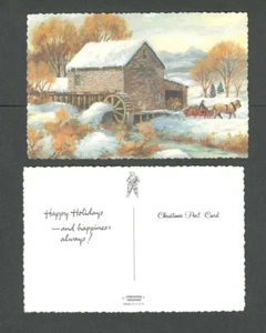 Post Card Pack Of 5 New Classic Old Fashioned Xmas Cards A $20.00 ValueBarn - Picture 1 of 1