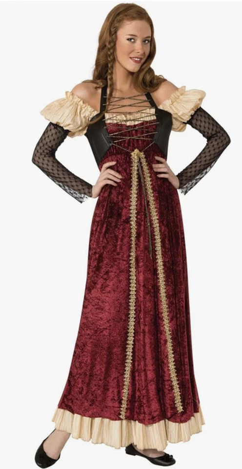 Dungeon Damsel Rubies Adult Women Halloween Costume Renaissance Dress NEW - Image 1 of 2