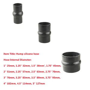 1.5'' 2'' 2.5'' 3'' ID Turbo Intake Straight Hump Silicone Hose Coupler Pipe - Imagen 1 de 18