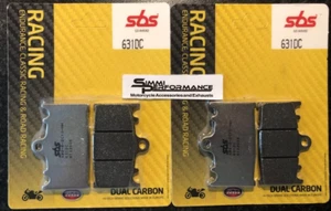 SBS Dual Carbon Front Brake Pads for Suzuki GSXR 600 1997 98 99 2000 01 02 2003 - Picture 1 of 1