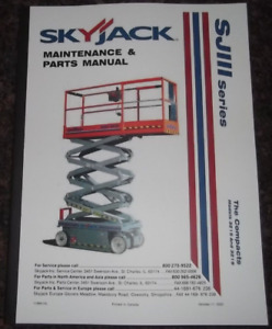 SKYJACK SJ111 3215 3219 SCISSOR LIFT SERVICE MAINTENANCE & PARTS MANUAL BOOK