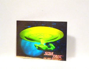 STAR TREK THE NEXT GENERATION Impel 1992 Gold Hologram Card 05H USS ENTERPRISE - Picture 1 of 3