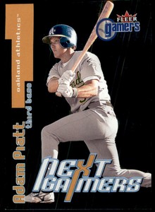 2000 FLEER GAMERS EXTRA ADAM PIATT OAKLAND ATHLETICS #107