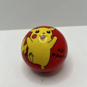 Vintage Pokemon Rubber Ball #25 Pikachu 2000 Nintendo Creatures Gamefreak - Picture 1 of 7