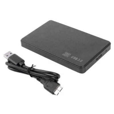2.5 Inch HDD SSD Case Sata to USB 3.0 Hard Drive Enclosure 5Gbp Box with Cable - Image 1 of 4