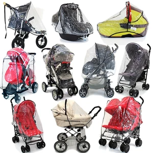 Universal Transparent Clear Pushchair Buggy Stroller Car Seat Rain Cover VARIOUS - Picture 1 of 1