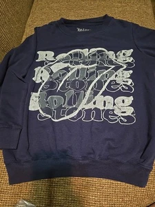 Felpa The Rolling Stones blu grafica pullover felpa comoda uomo med - Foto 1 di 2