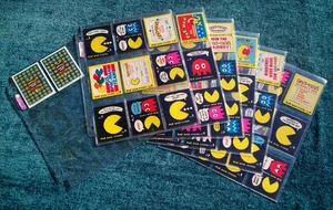 FLEER - PAC MAN 1980 Complete Set first version + Game cards + protective pages - Picture 1 of 9