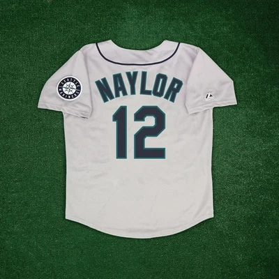 Camiseta deportiva gris carretera Josh Naylor 1994 Seattle Mariners para hombre con parche de equipo Foto 1 de 4