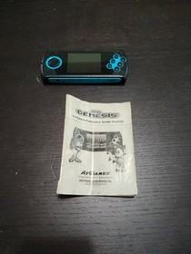 Sega Genesis Ultimate Portable Game Player Black And Blue W/Instructions No Chrg