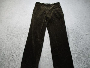Polo Ralph Lauren Pants Mens 34x32 Dark Olive Green Corduroy Preston Fit Stretch - Picture 1 of 12