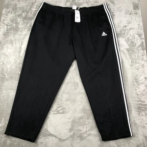Adidas Open-Hem Fleece Pants Athletic Black Jogger Casual IB4039 Men’s Size 4XL - Picture 1 of 13