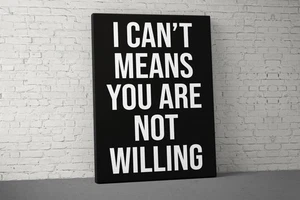 Impresión en lienzo motivacional para gimnasio - Decoración de arte de pared de fitness - Imagen 1 de 5