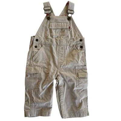 Mono de zorro cargo vintage Gymboree bebé niño 6-12M bronceado animales del bosque Y2K 2004 Foto 1 de 4