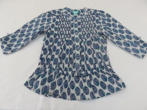 MONSOON BEAUTIFUL INDIAN COTTON JAIPUR PRINT 100% COTTON BLOUSE TOP AGE 10 - 11 - Picture 1 of 12